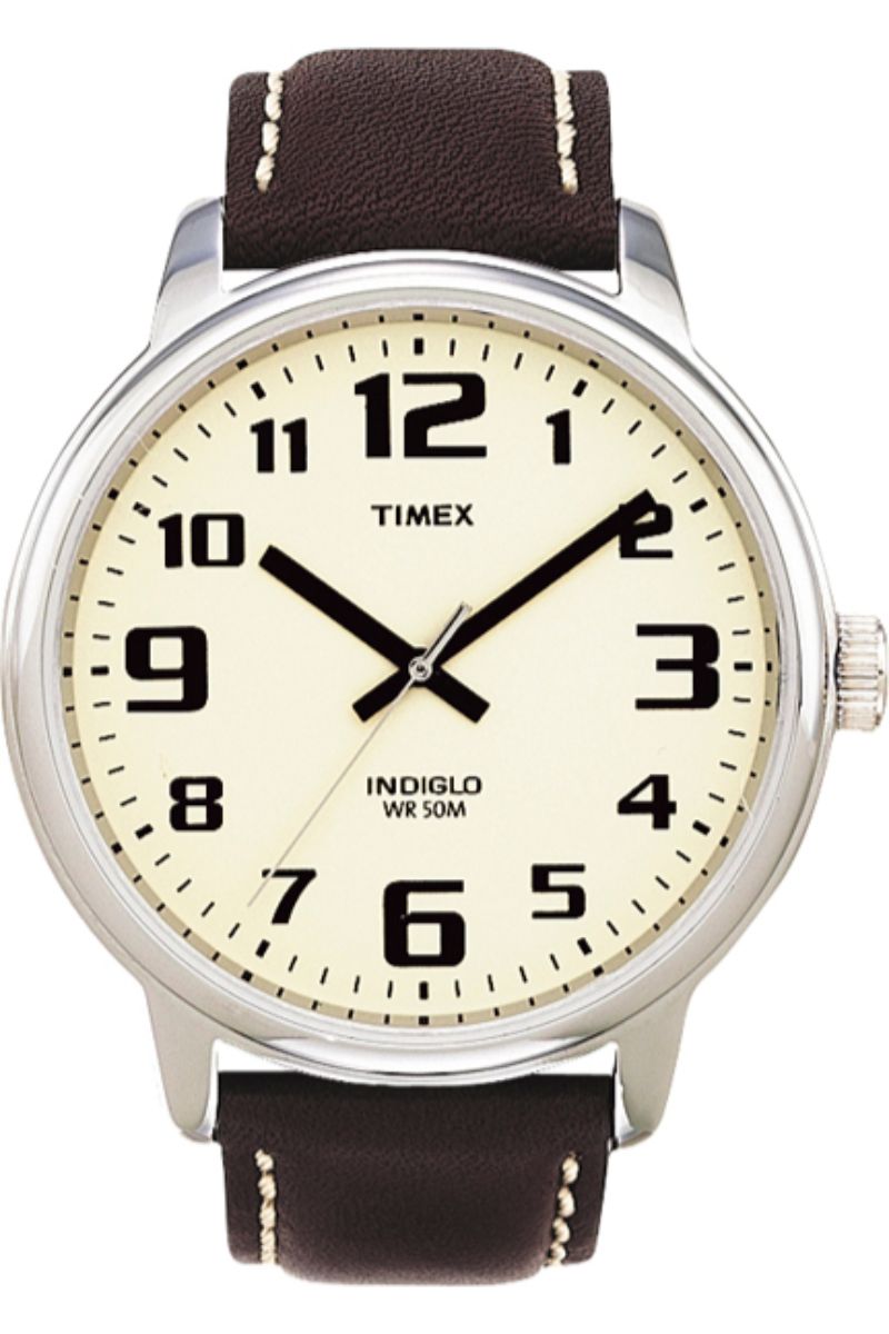 Timex Main Street Large Numbered 43mm Leather Strap Watch - Metrojaya  Online Shop