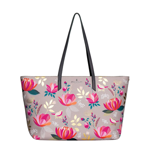 Sara Miller London - Peony Large Tote Bag - Beige - Metrojaya Online Shop