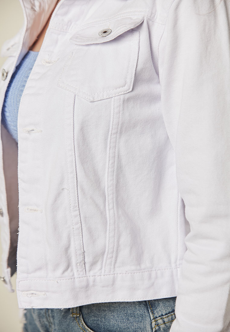 Wren - Must Have Twill Short Jacket - White - Metrojaya Online Shop