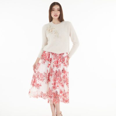 Somerset Bay Laila - Netting Embroidered Sequin Long Skirt